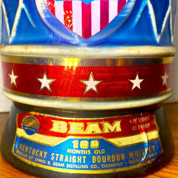 Vintage 1970’s Jim Beam Democrat Donkey Political Decanter 1976 - Picture 4 of 7